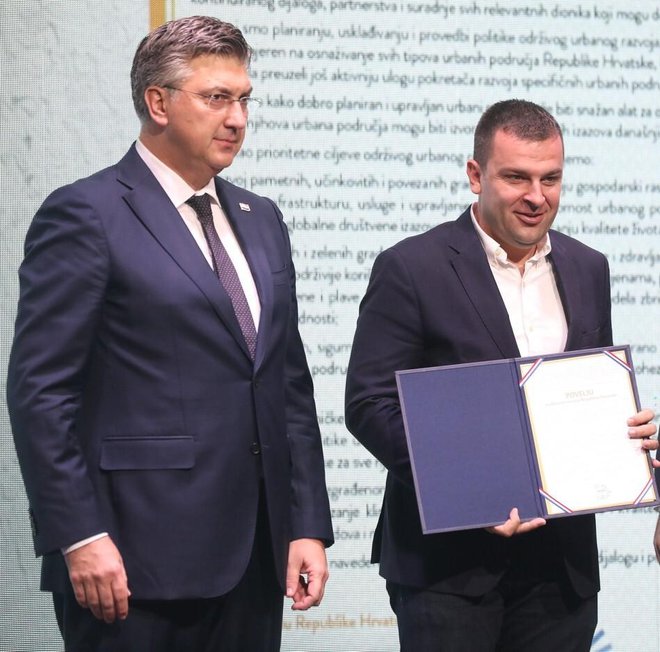 Andrej Plenković i Dario Hrebak/Foto: Ranko Šuvar/CROPIX