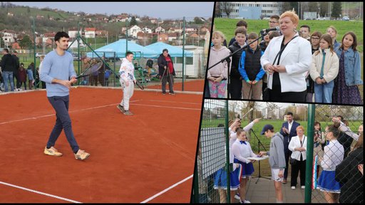 Pakrac dobio dva moderna teniska terena: "Po broju mladih sportaša primjer ste svima u RH"